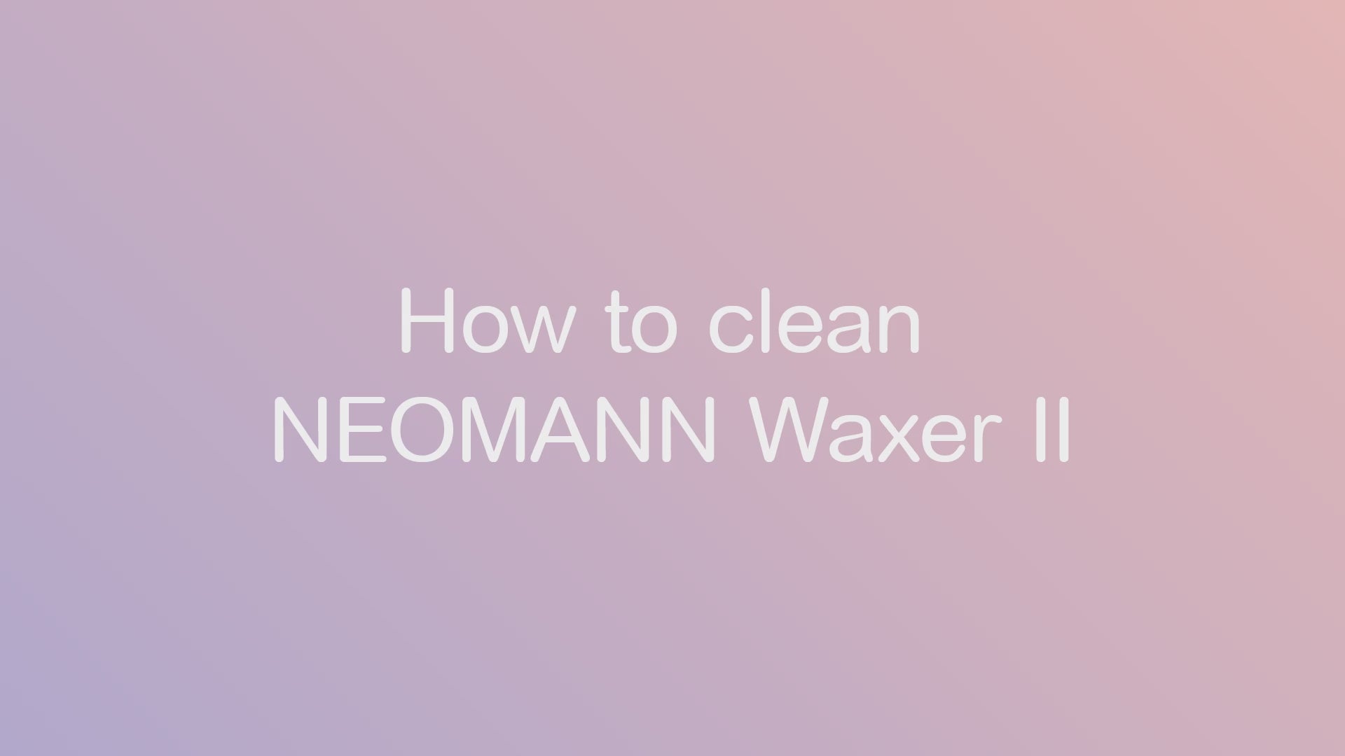 How to Clean Waxing Kit Warmer 